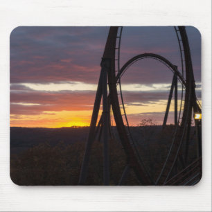 Sunset Over Wildfire Mouse Mat