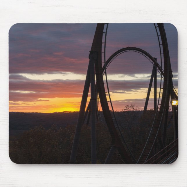 Sunset Over Wildfire Mouse Mat (Front)
