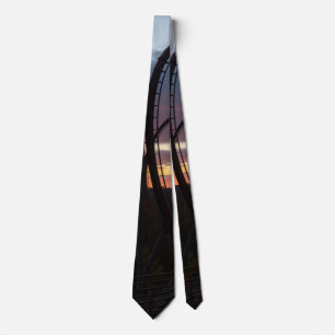 Sunset Over Wildfire Neck Tie