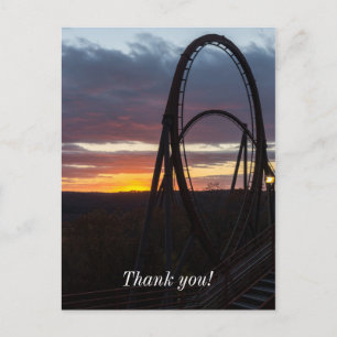 Sunset Over Wildfire Postcard