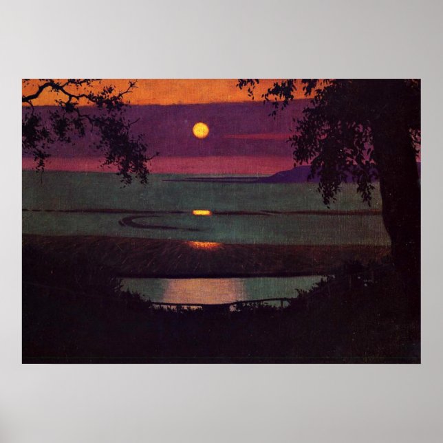 Sunset, painting by Felix Vallotton Poster (Front)