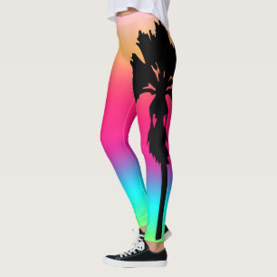 Sunset Palm Tree Leggings