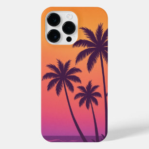 Sunset Palm Trees Phone Case – Yellow Sky Tropical