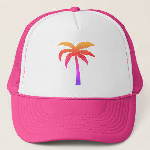 Sunset Palm Trucker Hat