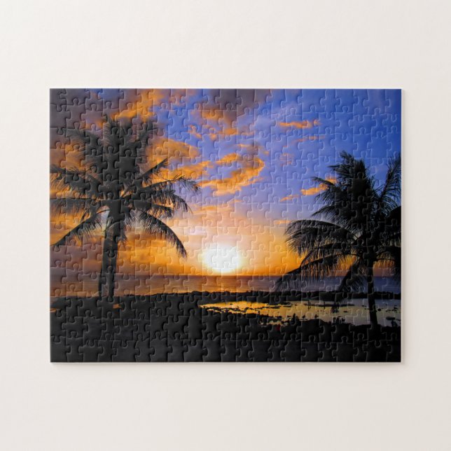 sunset palms jigsaw puzzle (Horizontal)