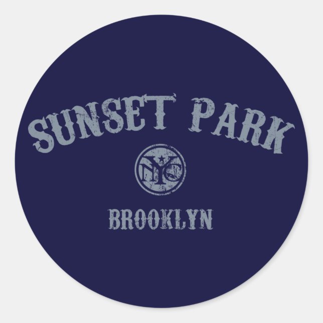 Sunset Park Classic Round Sticker (Front)