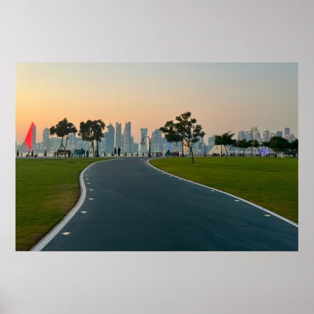 Sunset Path to the Future Poster (Front)