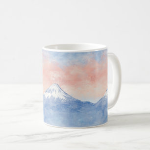 Sunset Peaks – Golden Mountain Dreamscape Coffee Mug
