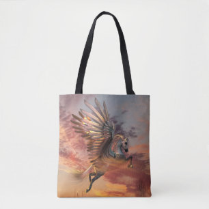 Sunset Pegasus All-Over-Print Tote Bag