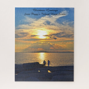 Sunset Peggy's Island  Nova Scotia. Jigsaw Puzzle
