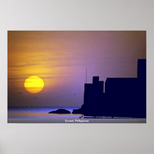 Sunset, Philippines Poster