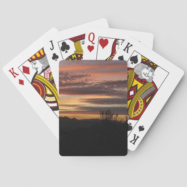 Sunset Photo Bicycle® Poker Playing Cards (Back)