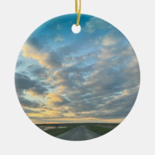 Sunset Photo Ornament 