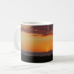 Sunset Photo Pacific Ocean Sun Setting Beach Coffee Mug