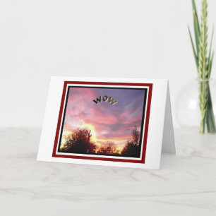 Sunset Photo Thinking Of You Friendship Greeting Card