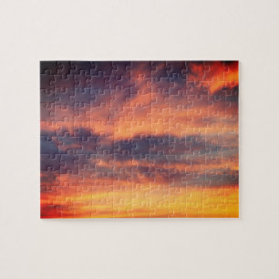 Sunset Picture Scenic Custom Photo Christmas Gift Jigsaw Puzzle