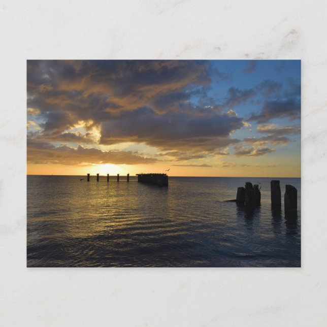 Sunset Pier Gasparilla Island, Florida - Postcard (Front)