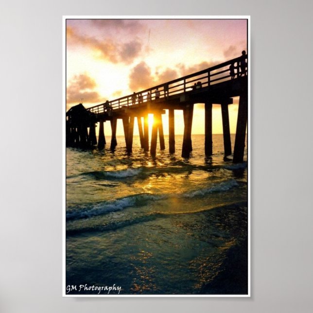 Sunset Pier Poster (Front)