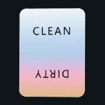Sunset Pink Orange Dishwasher Clean Dirty Magnet<br><div class="desc">Modern Stylish Sunset Pink Orange Dishwasher Clean Dirty Magnet for indicating dishes in home kitchen.</div>