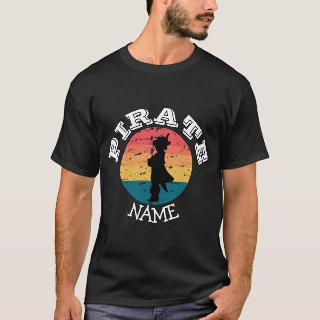 Sunset  Pirate Boy Party T-Shirt (Front)