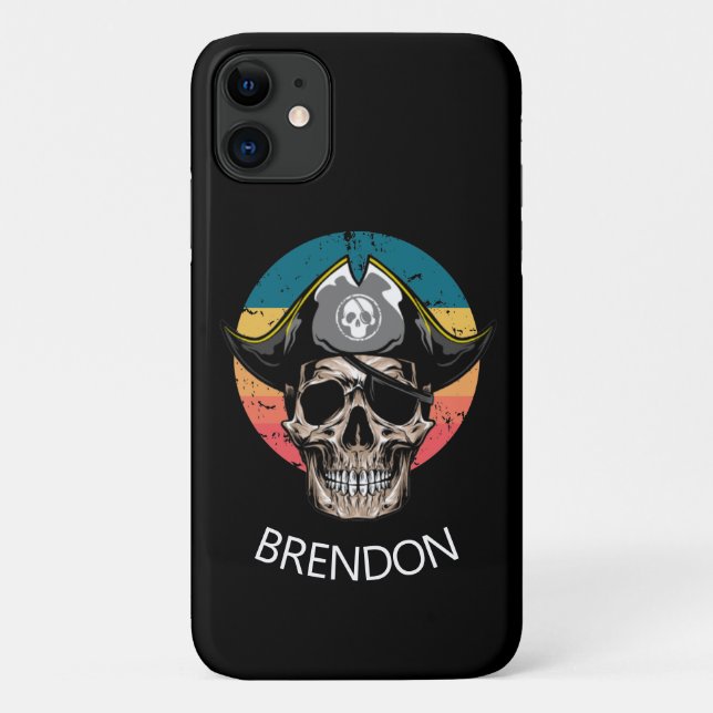 Sunset Pirate Skull   Case-Mate iPhone Case (Back)