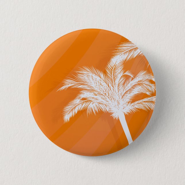 Sunset Plam Trees 6 Cm Round Badge (Front)