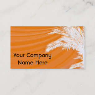 Sunset Plam Trees Business Card