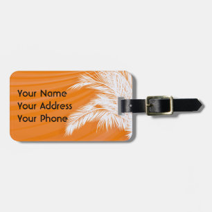 Sunset Plam Trees Luggage Tag