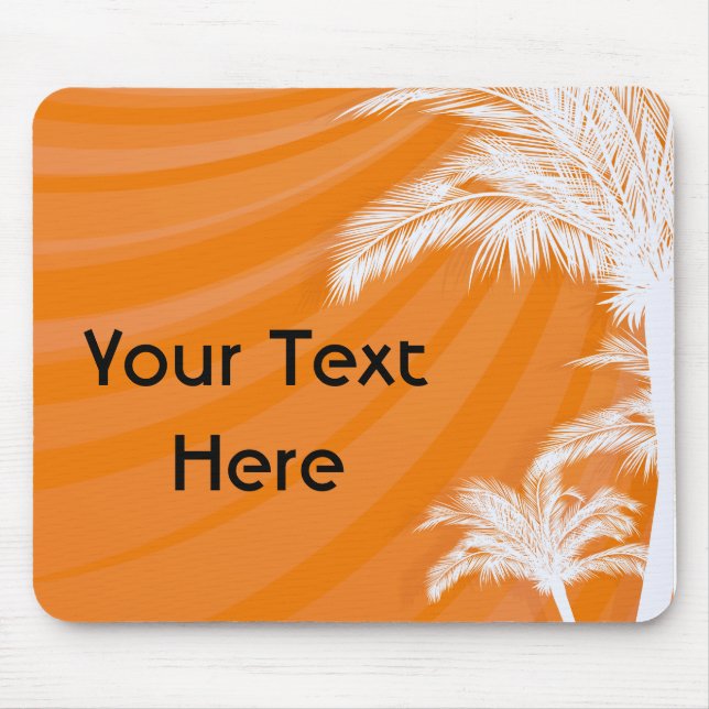 Sunset Plam Trees Mouse Mat (Front)