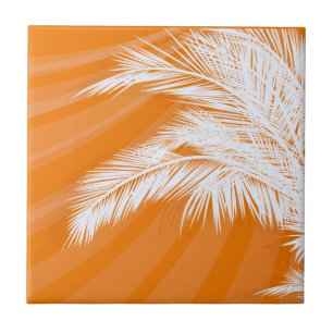 Sunset Plam Trees Tile