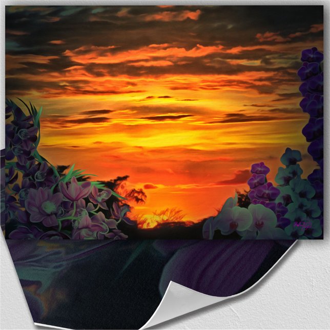 Sunset Plaza Marina 2584 Original Art Print (Creator Uploaded)