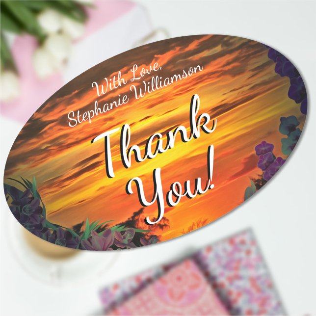Sunset Plaza Marina 2584 Oval Sticker (Creator Uploaded)