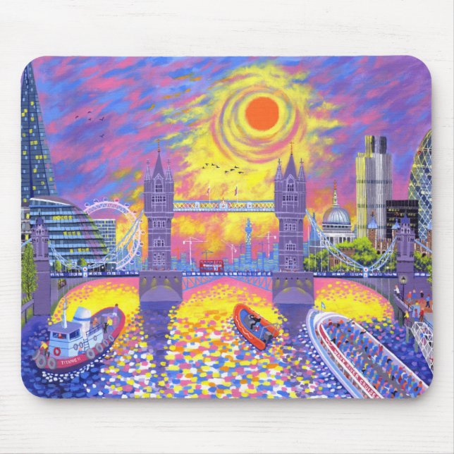 Sunset:Pool Of London 2013 Mouse Mat (Front)