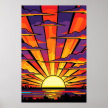 Sunset Pop-Art