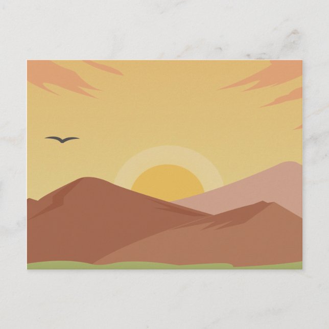 Sunset Postcard (Front)