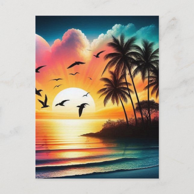 Sunset Postcard (Front)