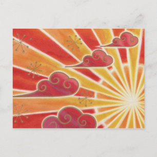 Sunset postcard