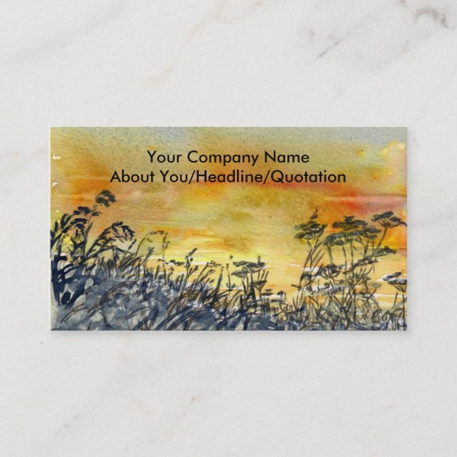 'Sunset' Profile Card (Front)