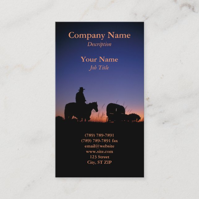 Sunset Profile Card (Front)