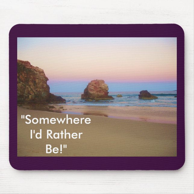 Sunset Rainbow Mouse Mat (Front)