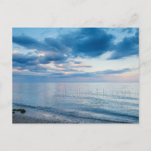 Sunset Reflecting on Lake Huron Postcard