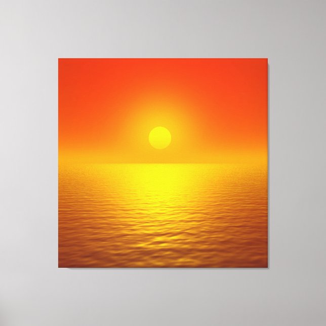Sunset Reflection Canvas Print (Front)