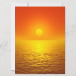 Sunset Reflection Card