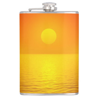 Sunset Reflection Hip Flask
