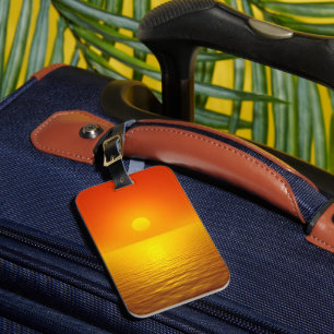 Sunset Reflection Luggage Tag