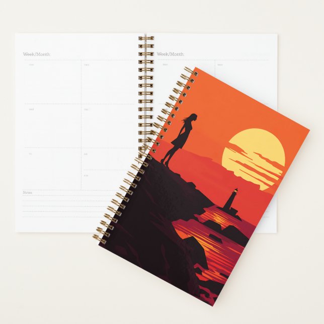 🌅 Sunset Reflection Planner 🧘‍♀️📔 (Display)