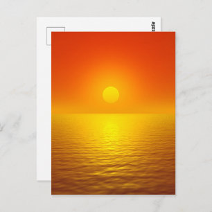 Sunset Reflection Postcard