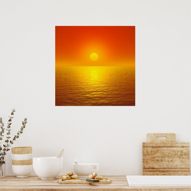 Sunset Reflection Poster (Kitchen)