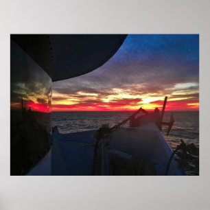 Sunset Reflection Poster