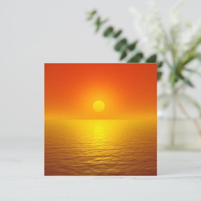 Sunset Reflection Stationery (Standing Front)